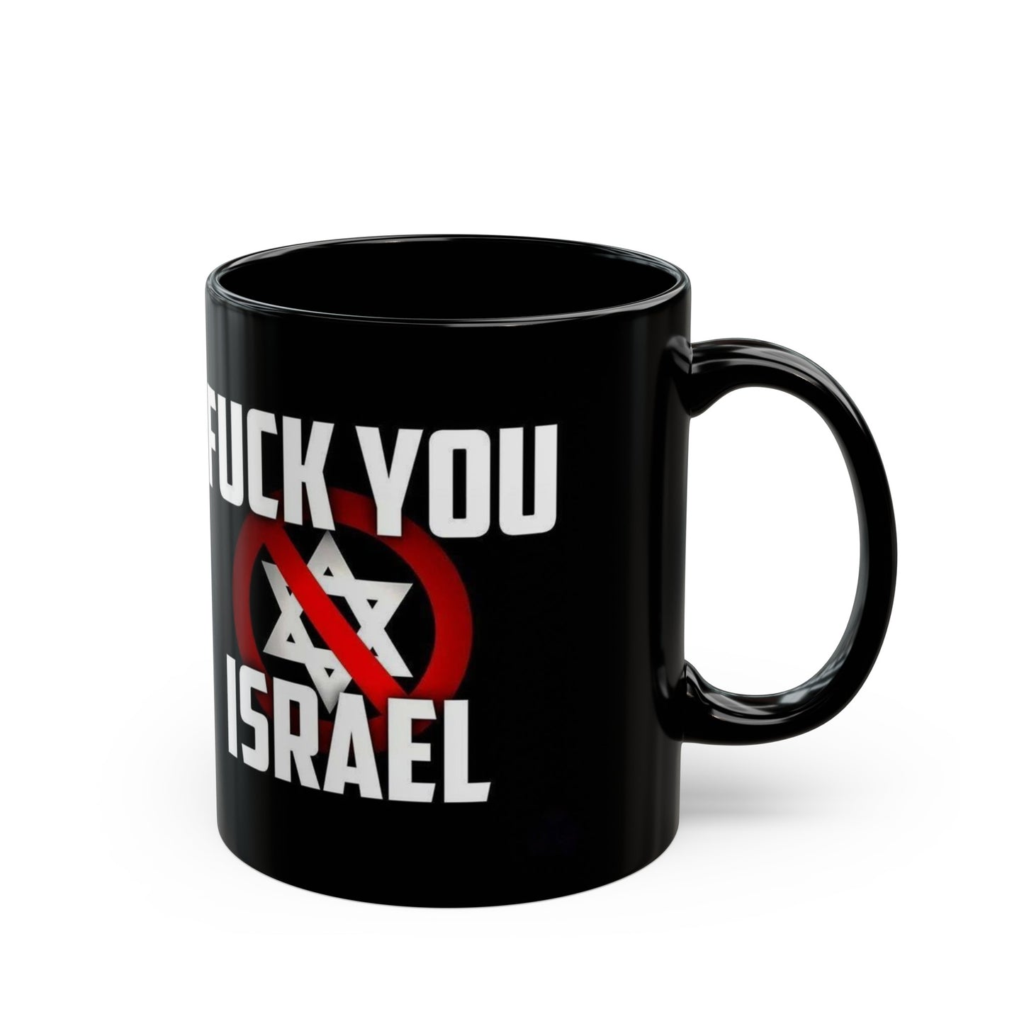 'F*ck Israel' Black Mug (11oz/0.33L)